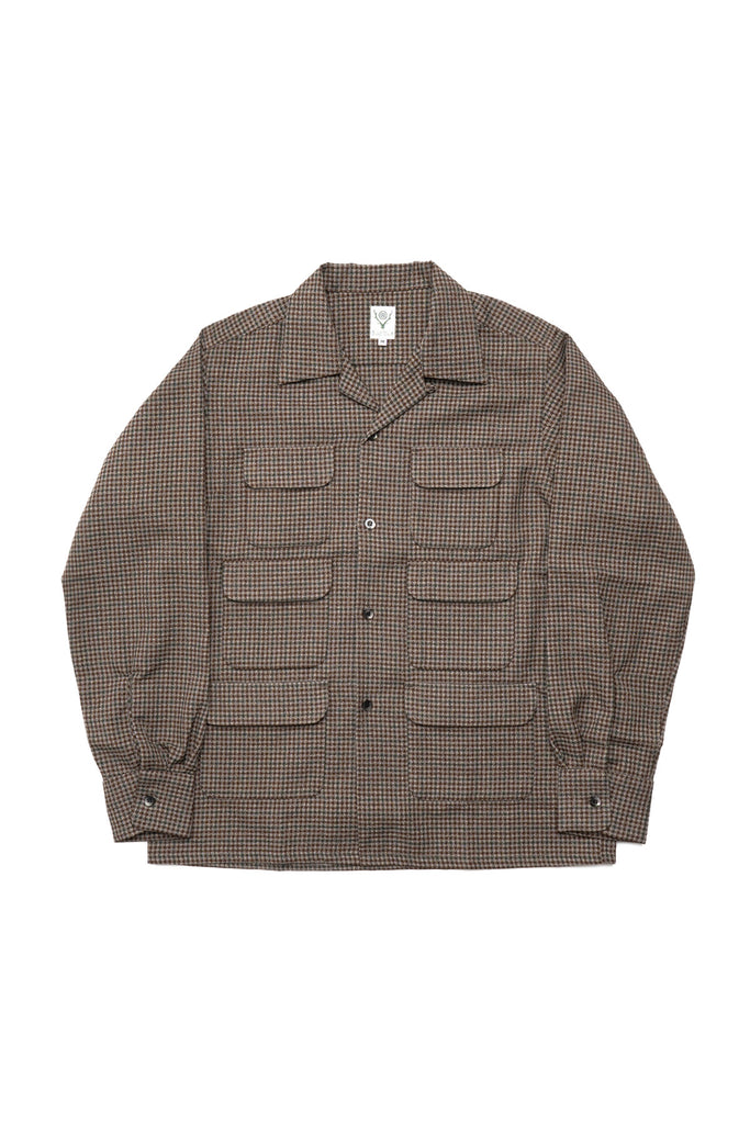 6 Pocket Classic Shirt - Poly Plaid Twill