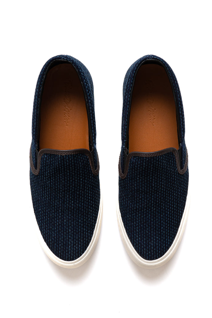 Indigo Selvedge Sashiko Slip on