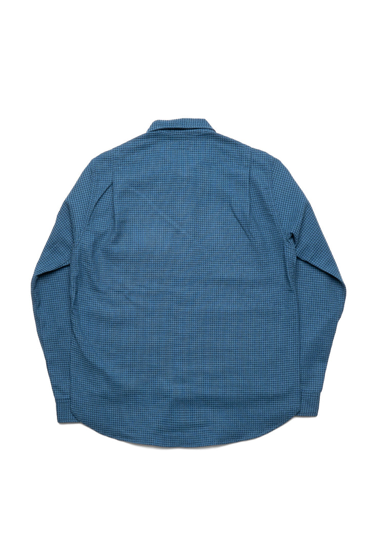 Digs Crew Half - Cotton Waffle - Indigo