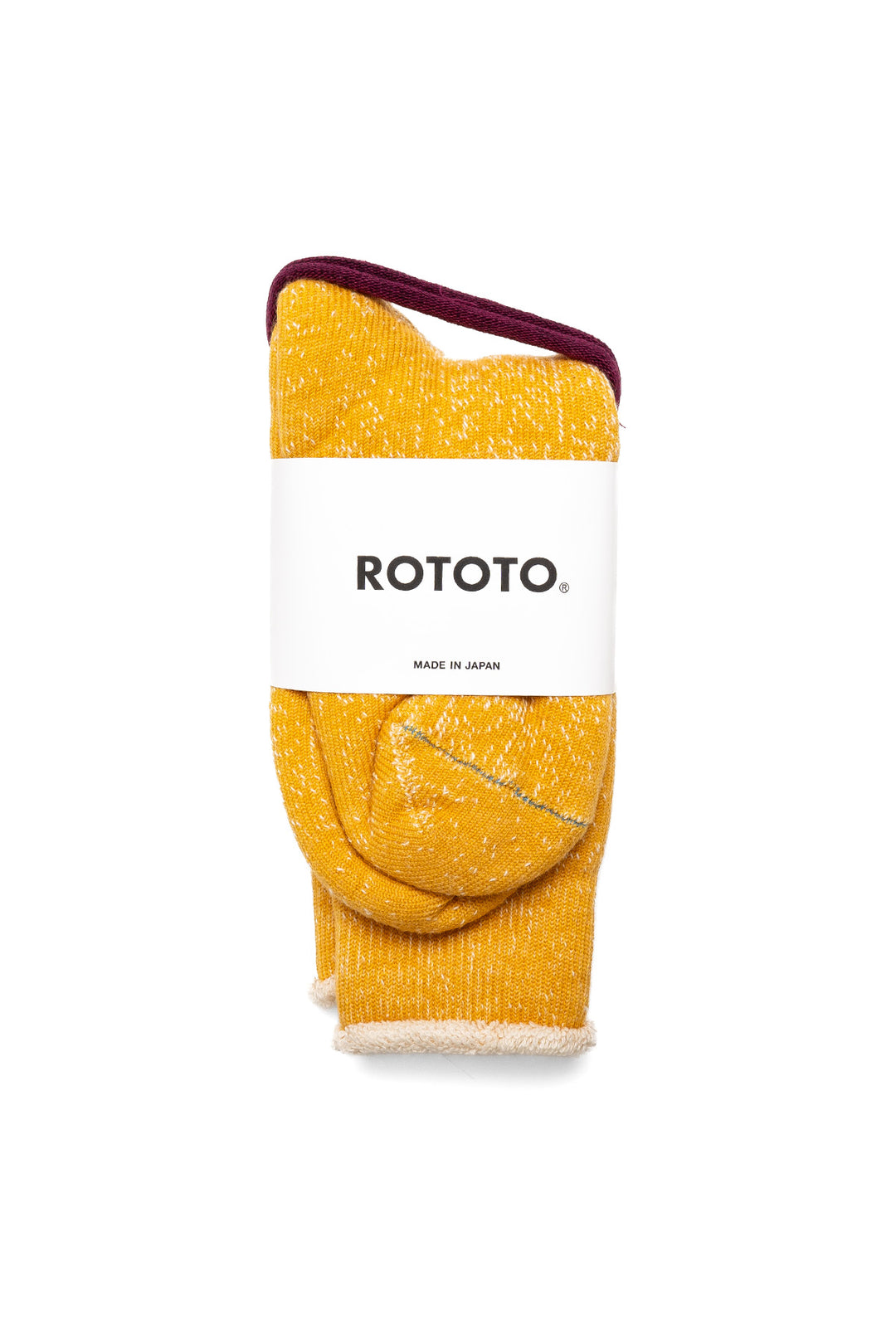 Double Face Crew Socks - Yellow