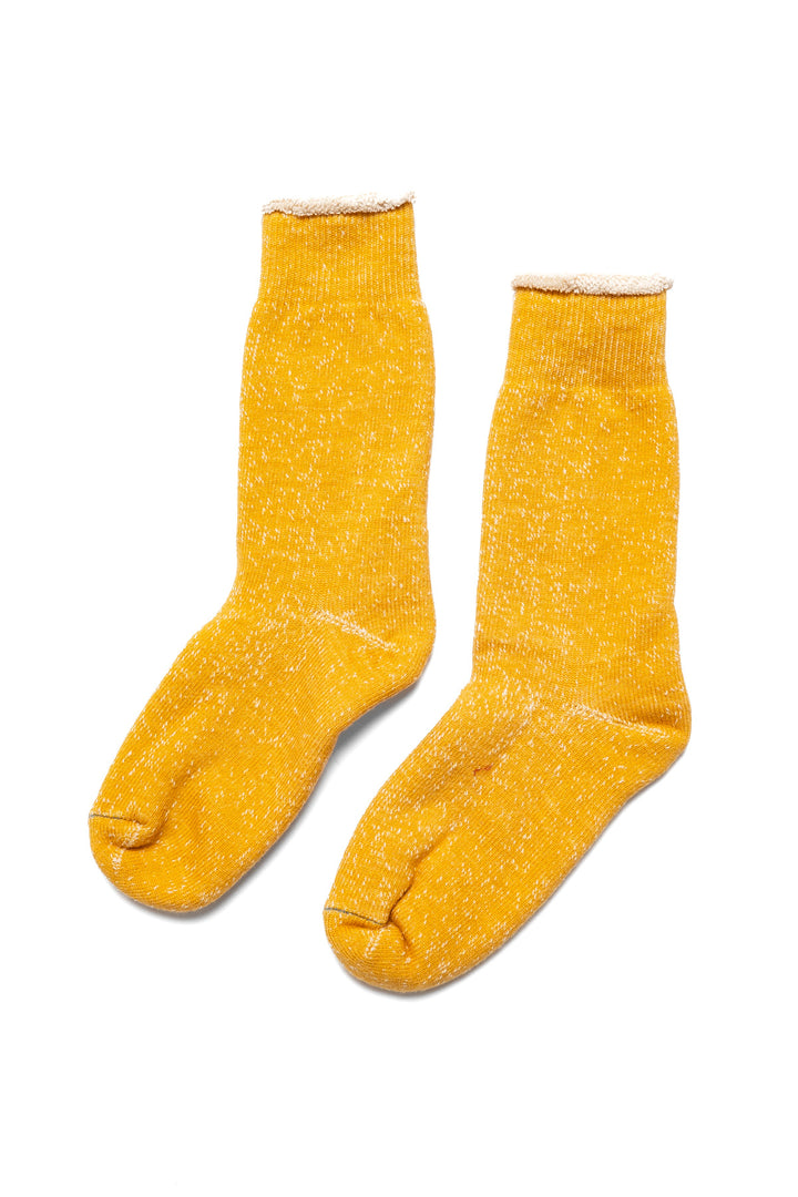 Double Face Crew Socks - Yellow