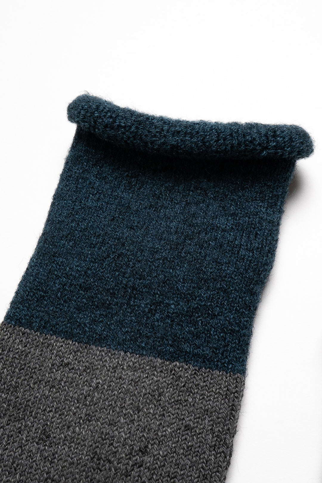 Chunky Pile Boot Socks - Dark Blue /Gray