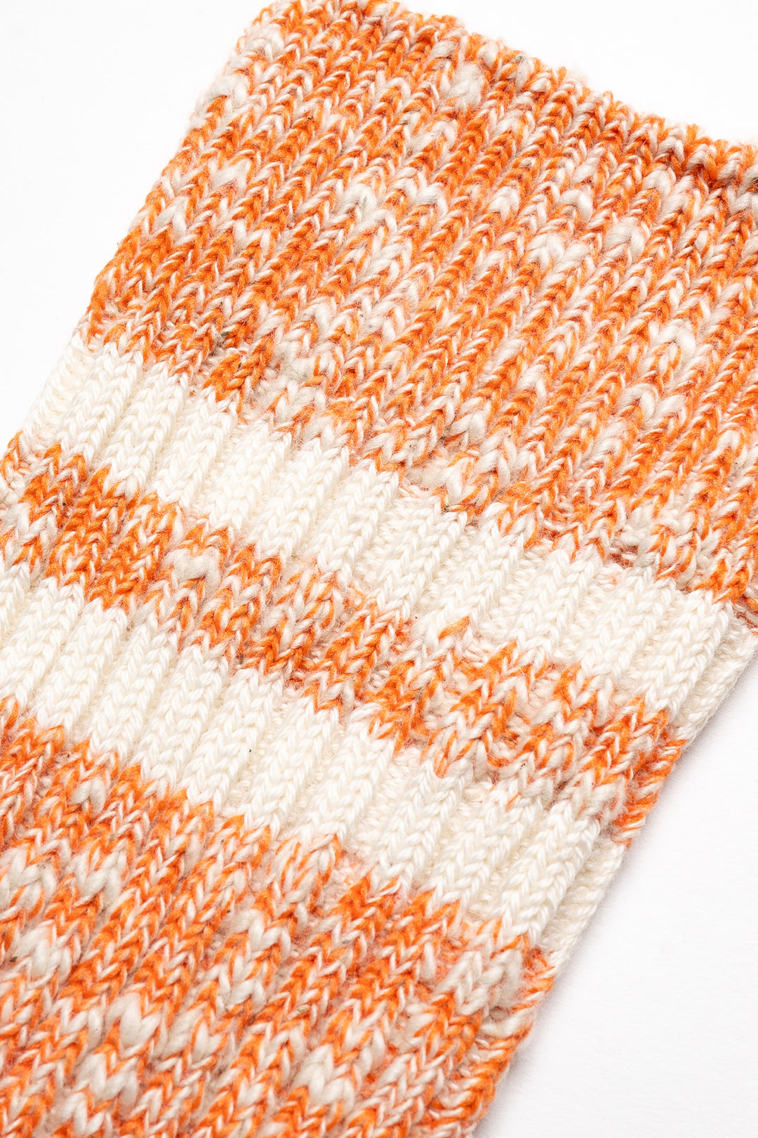 OG Cotton Slub Stripe Socks - Orange