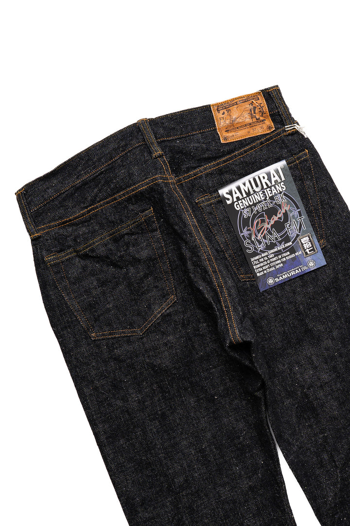 S710XX-BK 17oz Black Denim - Slim Straight