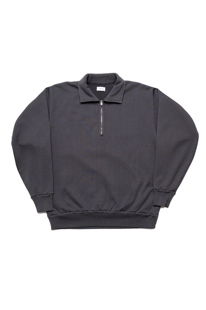 Half Zip Sweatshirt - Medium Gray