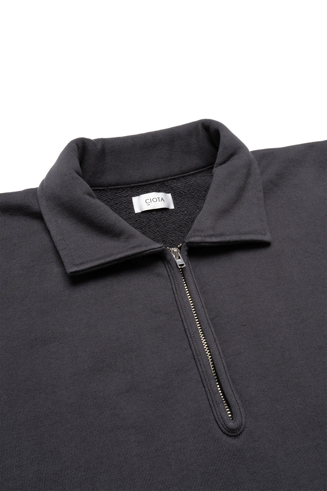 Half Zip Sweatshirt - Medium Gray