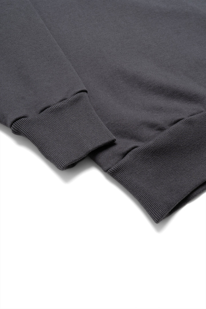 Half Zip Sweatshirt - Medium Gray