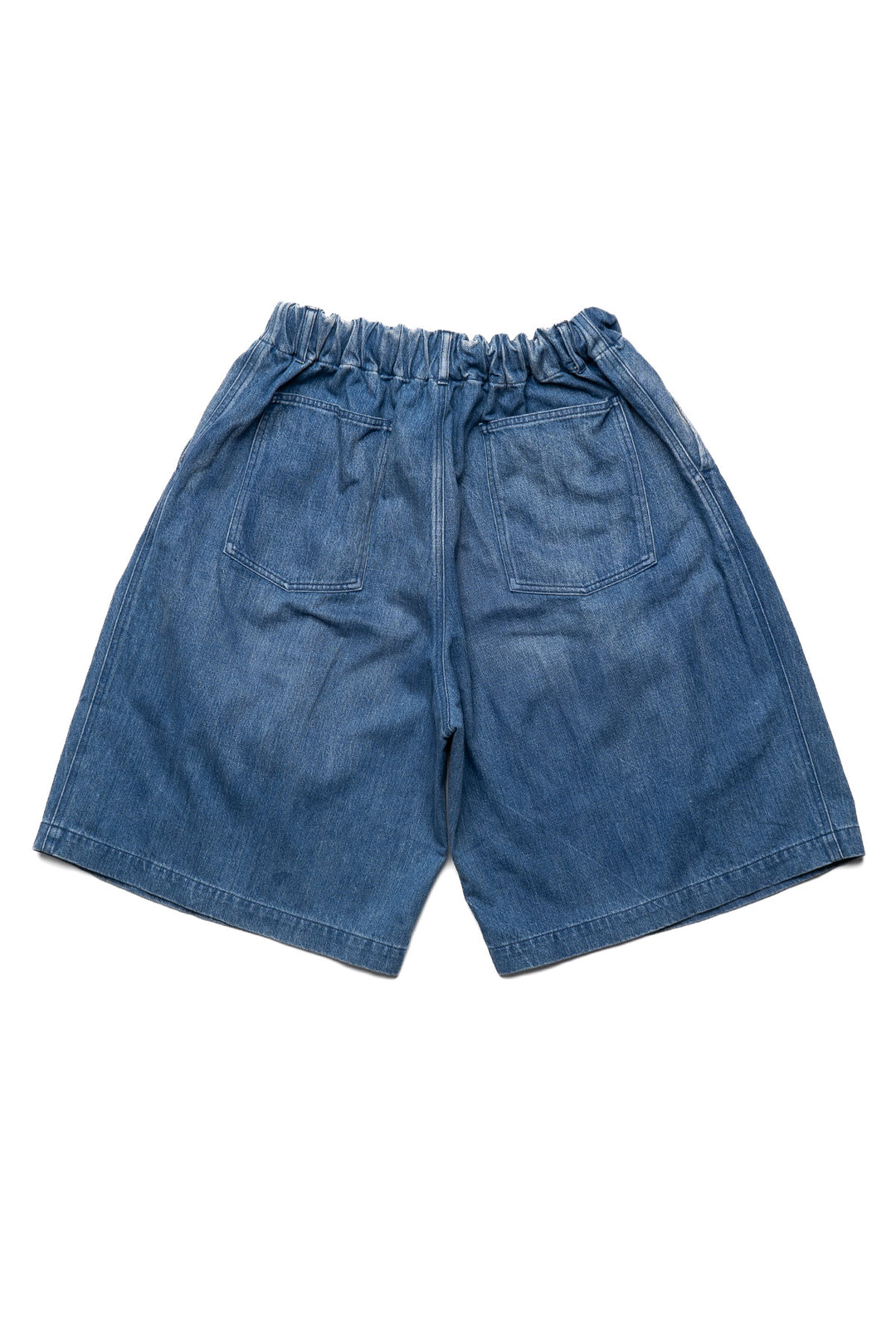 Circular Short Pants Denim - Washed - Blue in Green Exclusive