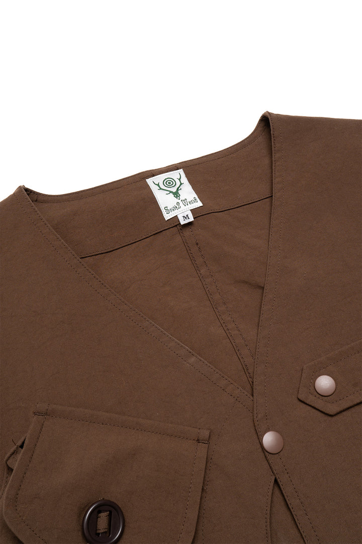 Tenkara Vest - Nylon Oxford - Brown