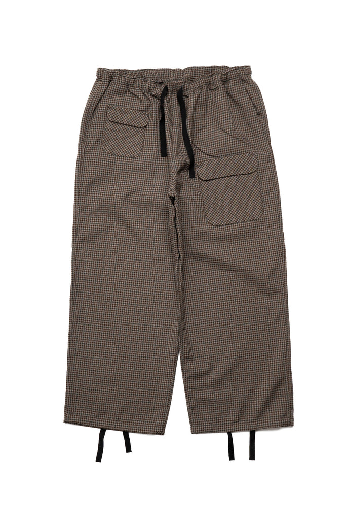 String Cuff Balloon Pant - Poly Plaid Twill - Gunclub Plaid