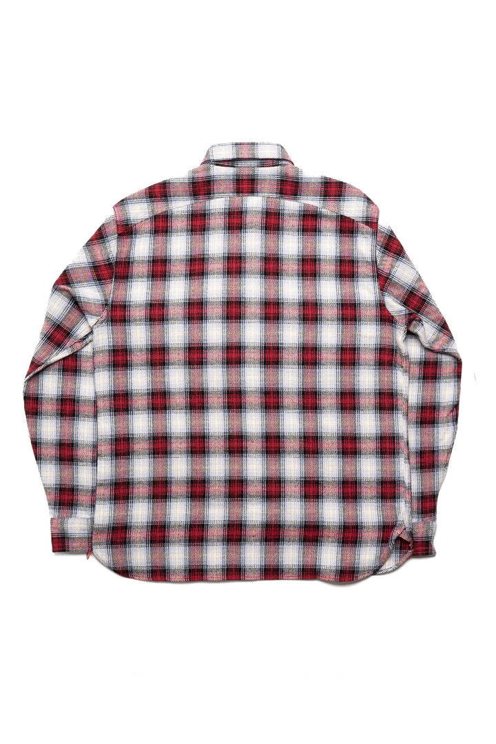 Twill Check L/S Work Shirt - Red