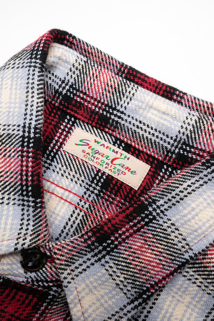 Twill Check L/S Work Shirt - Red