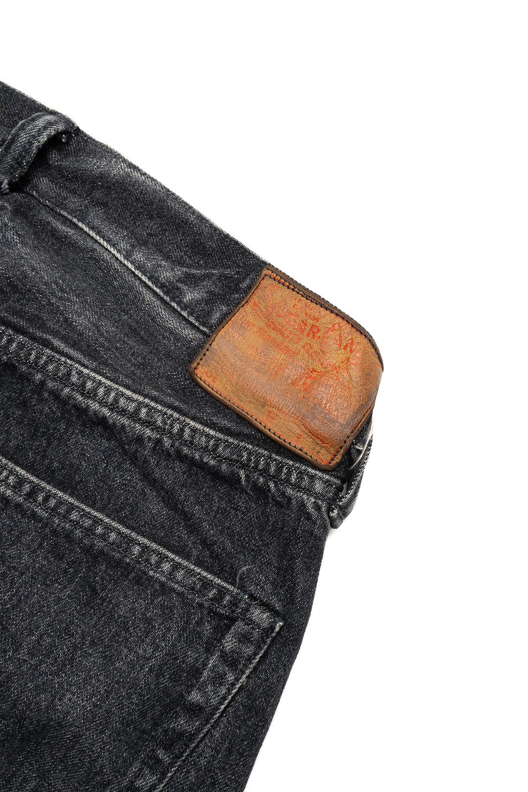 14.25oz. Black Denim 1947 Hard Wash - Straight Fit