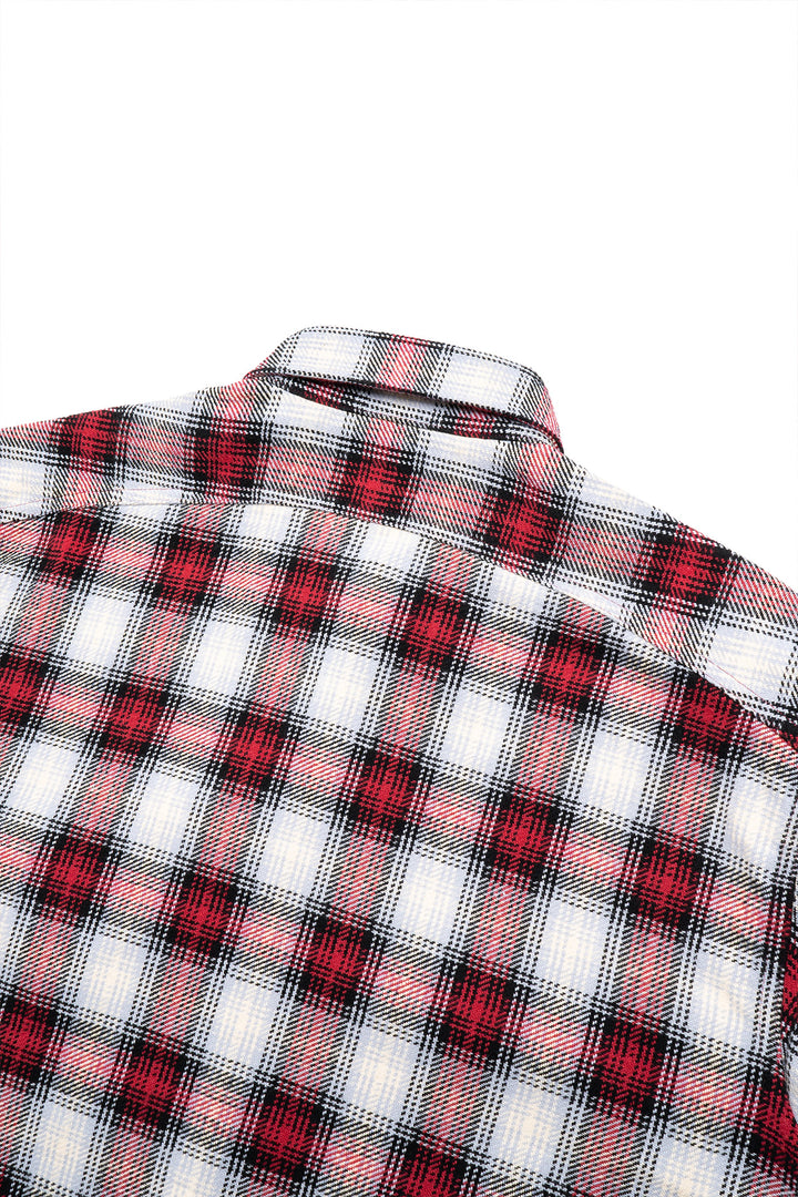 Twill Check L/S Work Shirt - Red