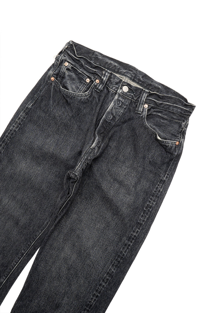 14.25oz. Black Denim 1947 Hard Wash - Straight Fit