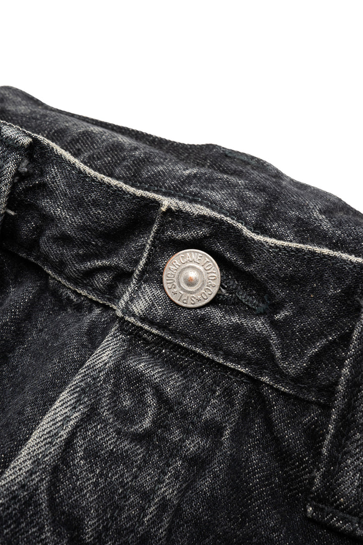 14.25oz. Black Denim 1947 Hard Wash - Straight Fit