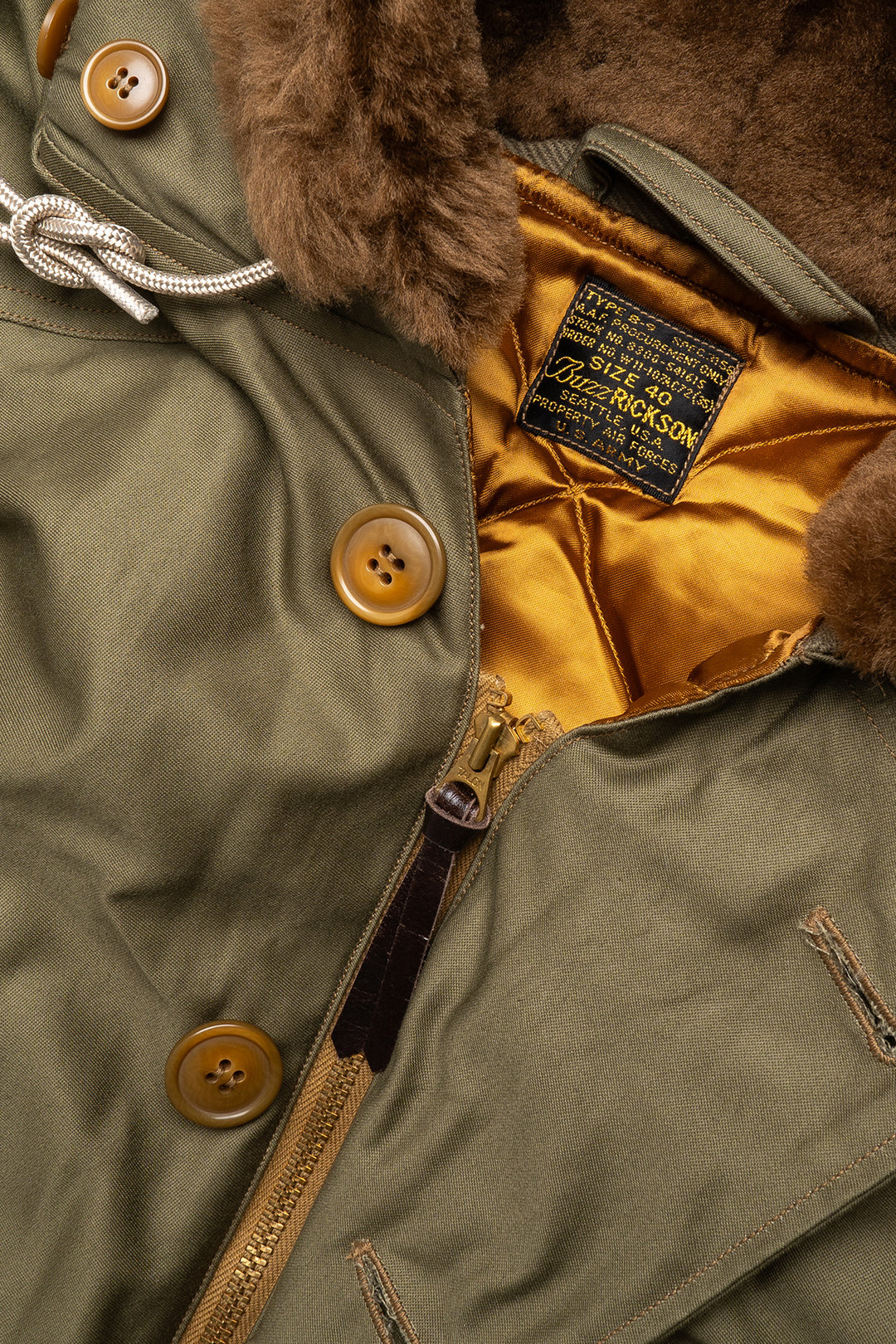 Type B-9 Flight Down Parka - Olive Drab