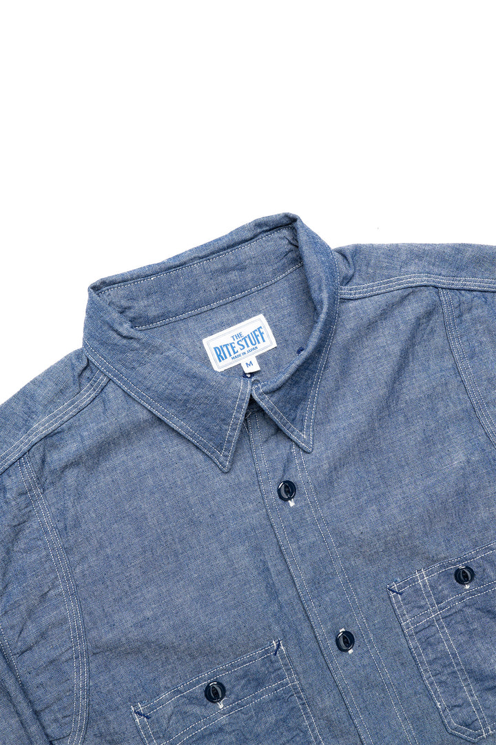 Heracles 5 oz. Chambray Work Shirt - Indigo