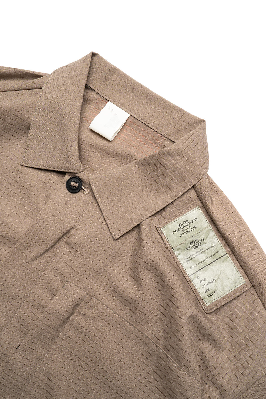 Half Sleeve Pocket Shirt - Beige