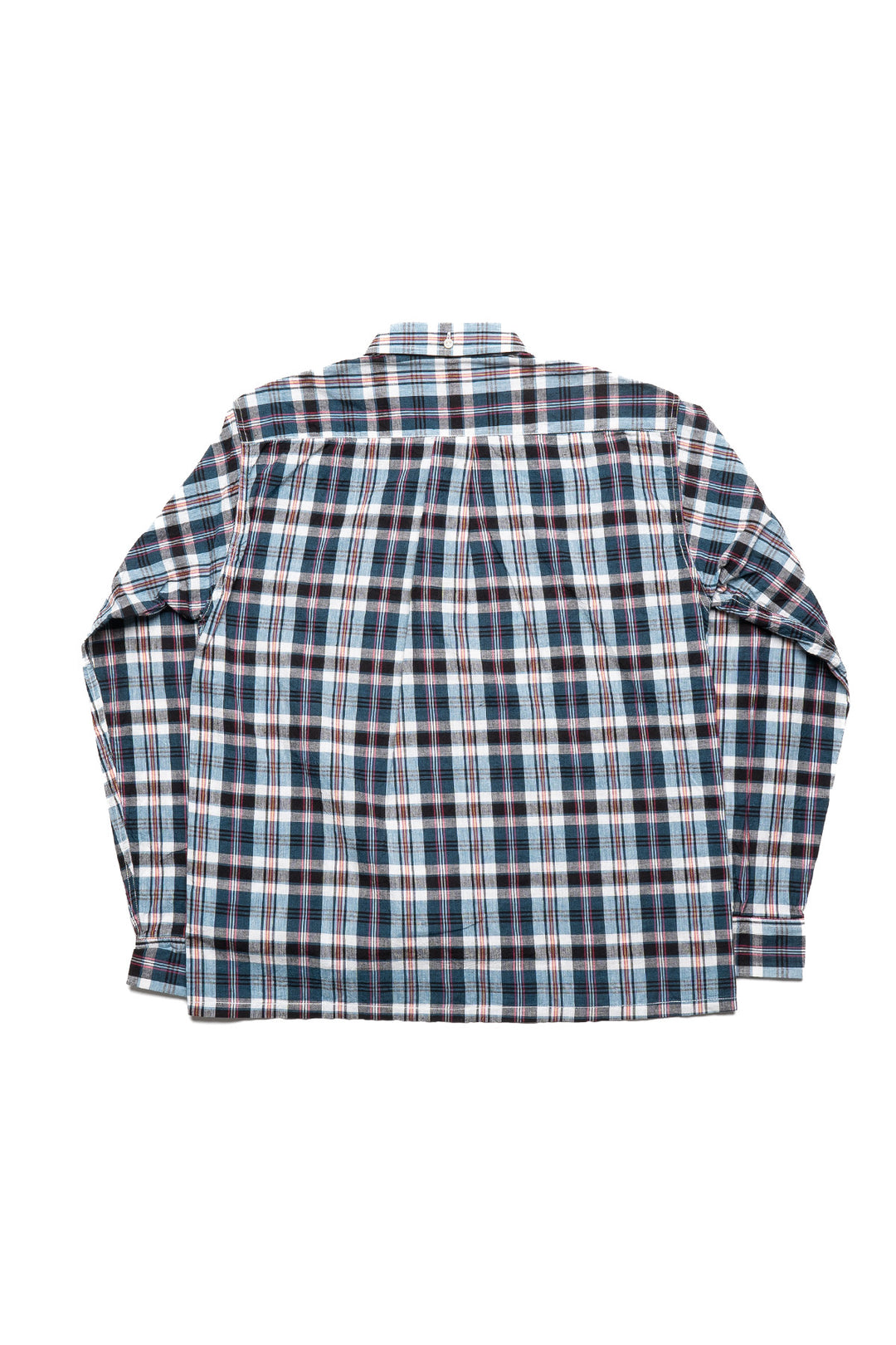 True Madras Check Button Down Shirt - Off White