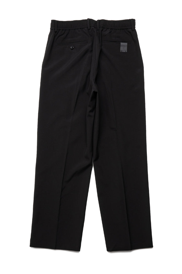 Wide Tapered Easy Slacks - Black