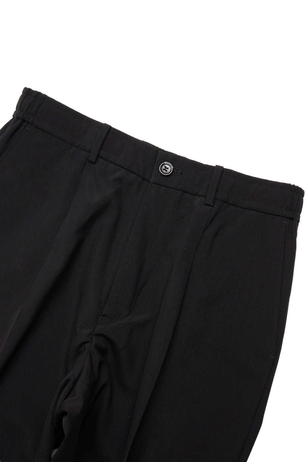 Wide Tapered Easy Slacks - Black