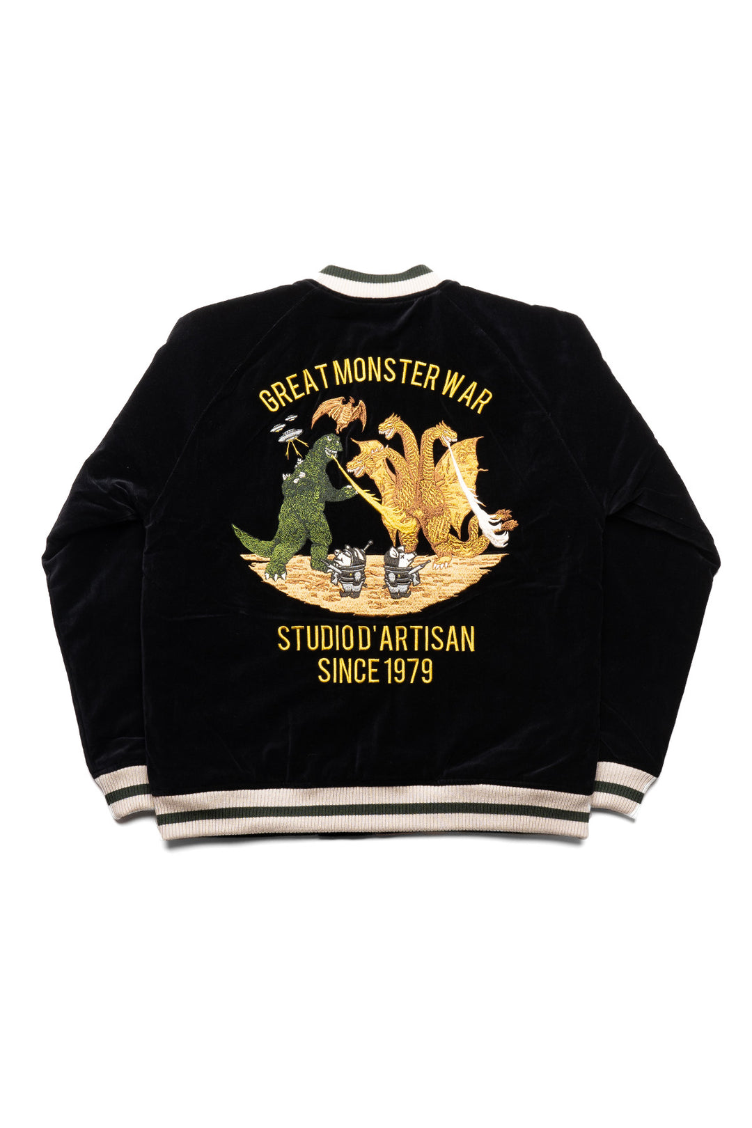 Velveteen Souvenir Jacket - Great Monster War - Black