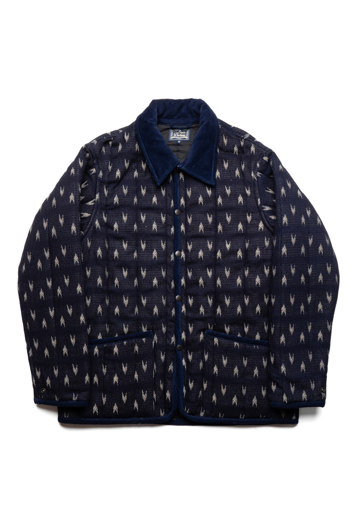 "Arrow Kasuri" Sashiko Jacket - Indigo