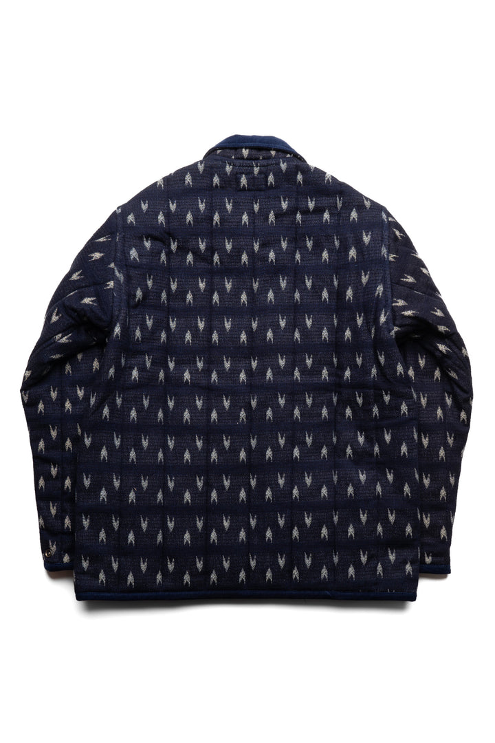 "Arrow Kasuri" Sashiko Jacket - Indigo