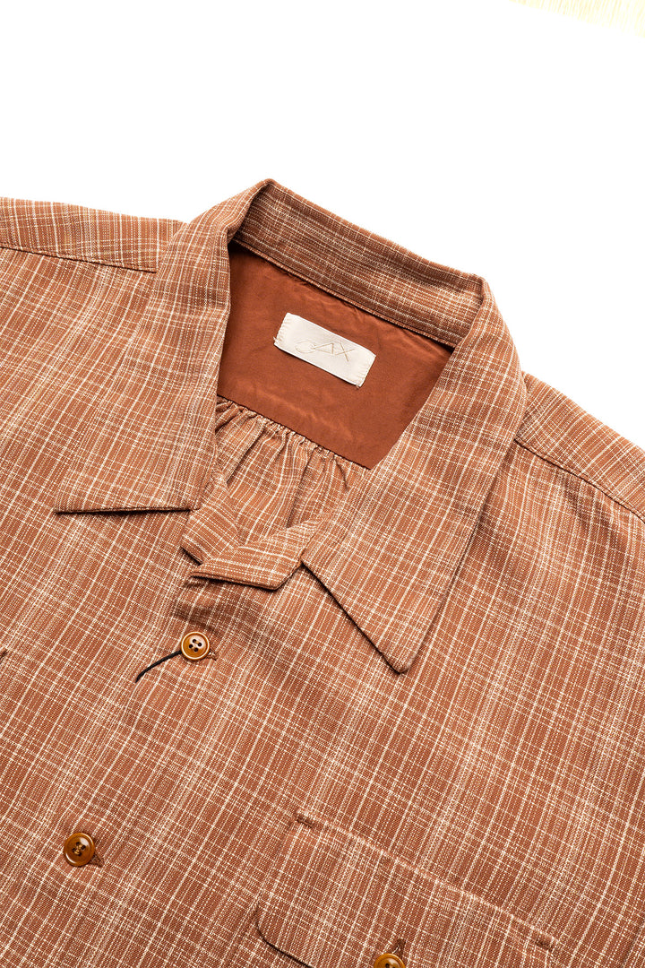 O△X Plaid Shirt - Brown