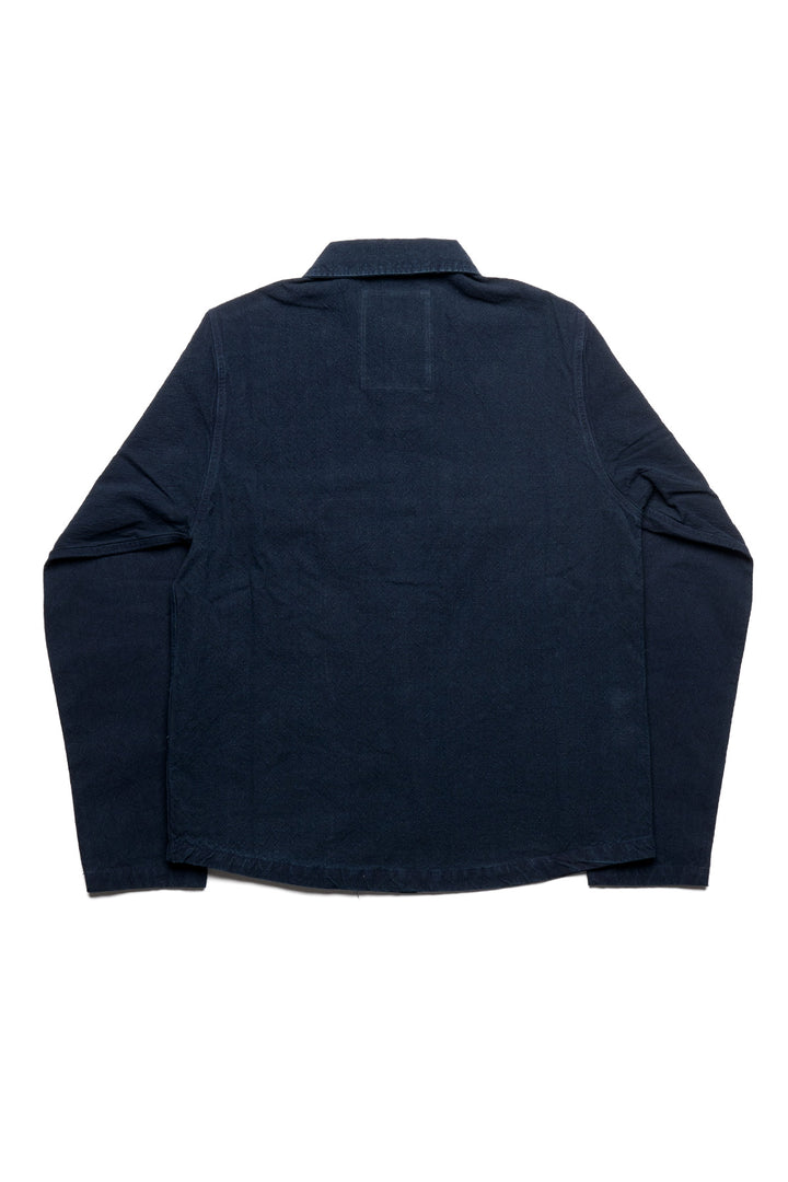 Indigo Cotton Ripstop “Kokiran” Military Shirt - Westerners Cut