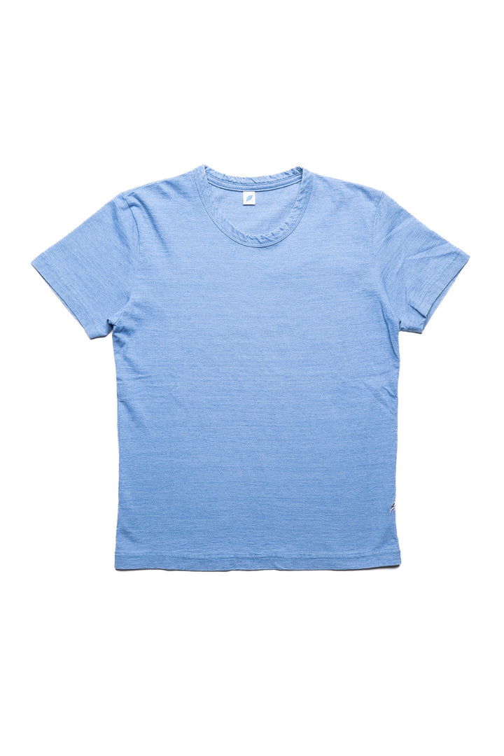 Indigo Jersey Crew Neck T-shirt - Pale Indigo