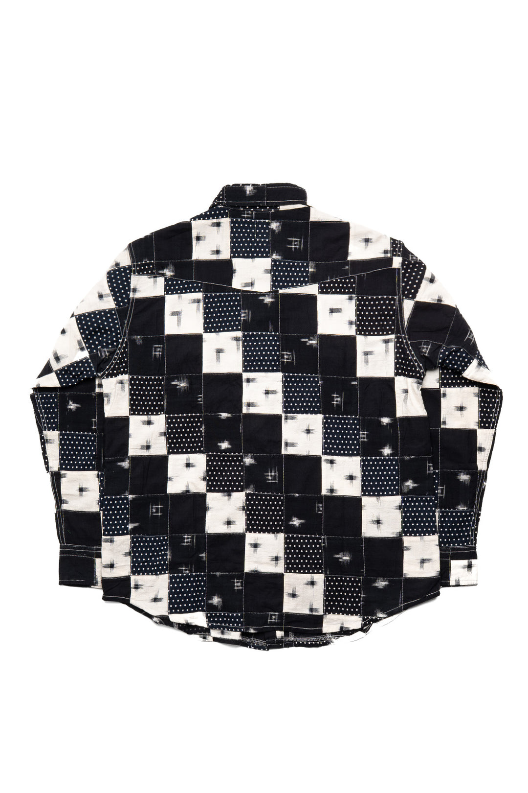 Western Shirt - Multi Dot Patchwork - Black