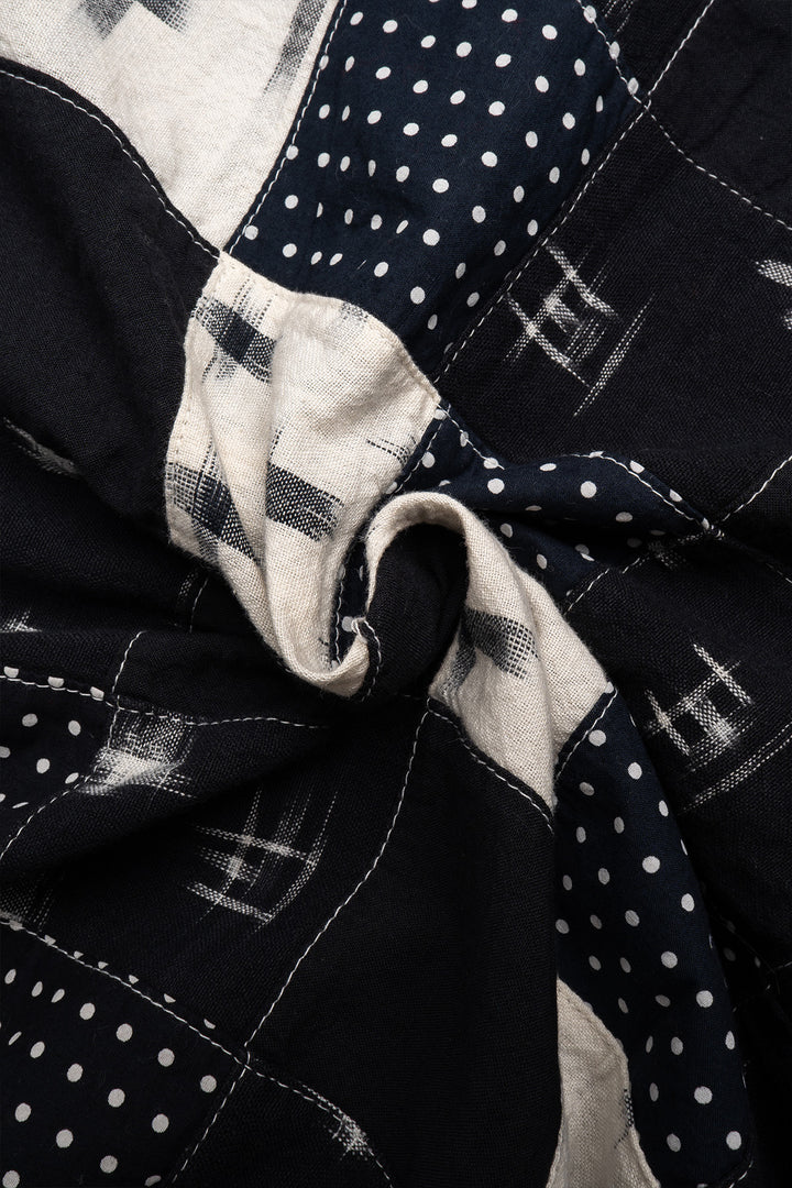 Western Shirt - Multi Dot Patchwork - Black