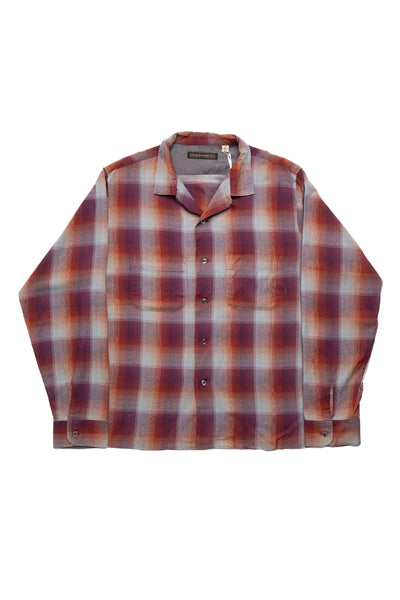France製 Open collar pattern shirt jacket 2025_06_Product_PureBlueJapan_