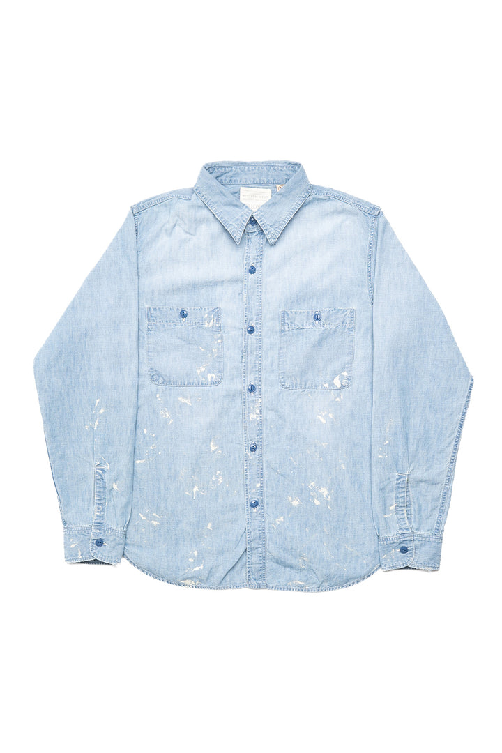 Chambray Shirt "Aging" - Blue