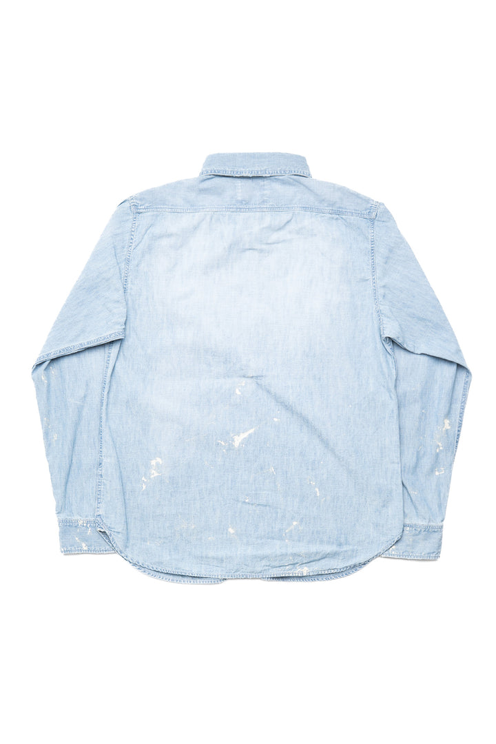 Chambray Shirt "Aging" - Blue