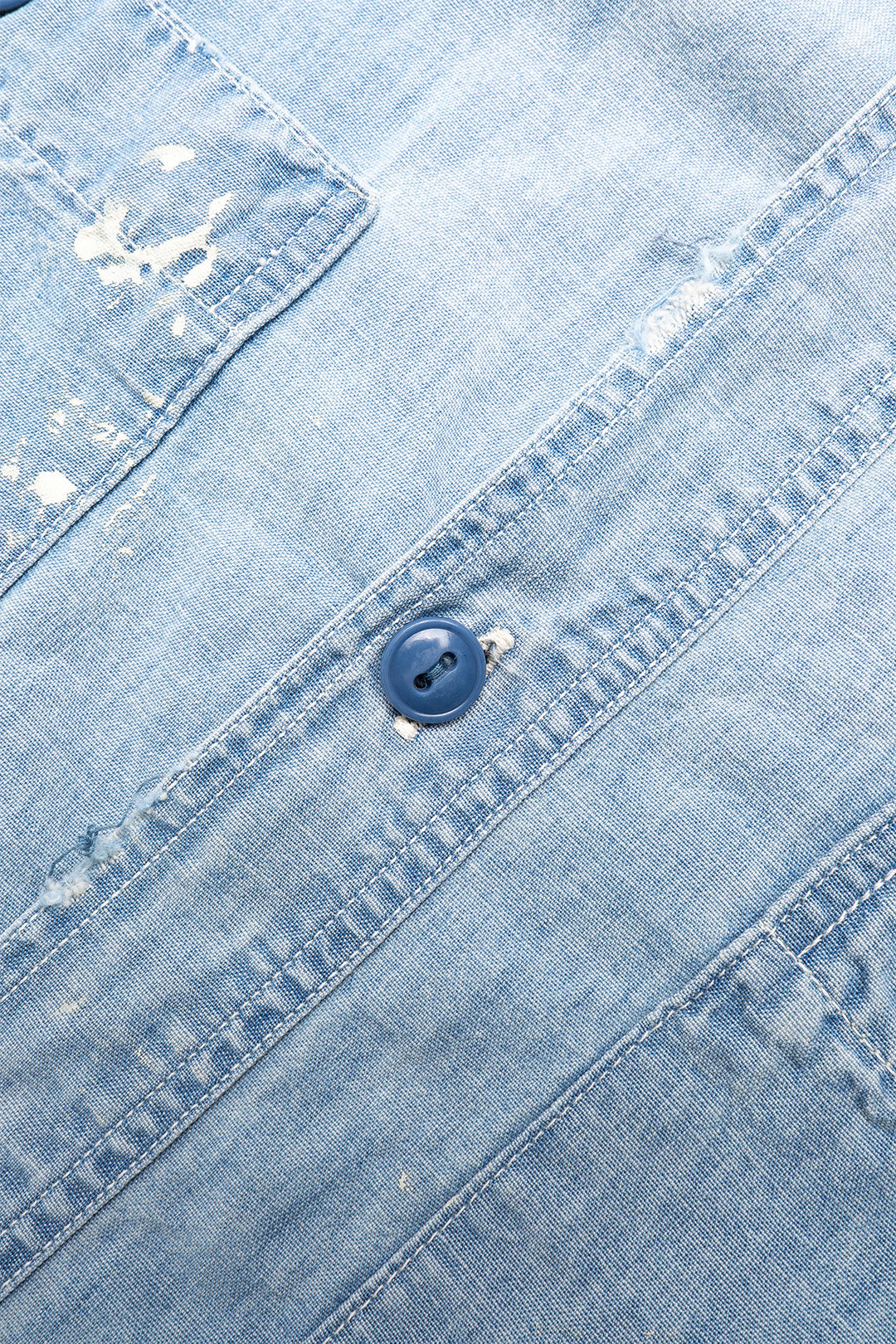 Chambray Shirt "Aging" - Blue
