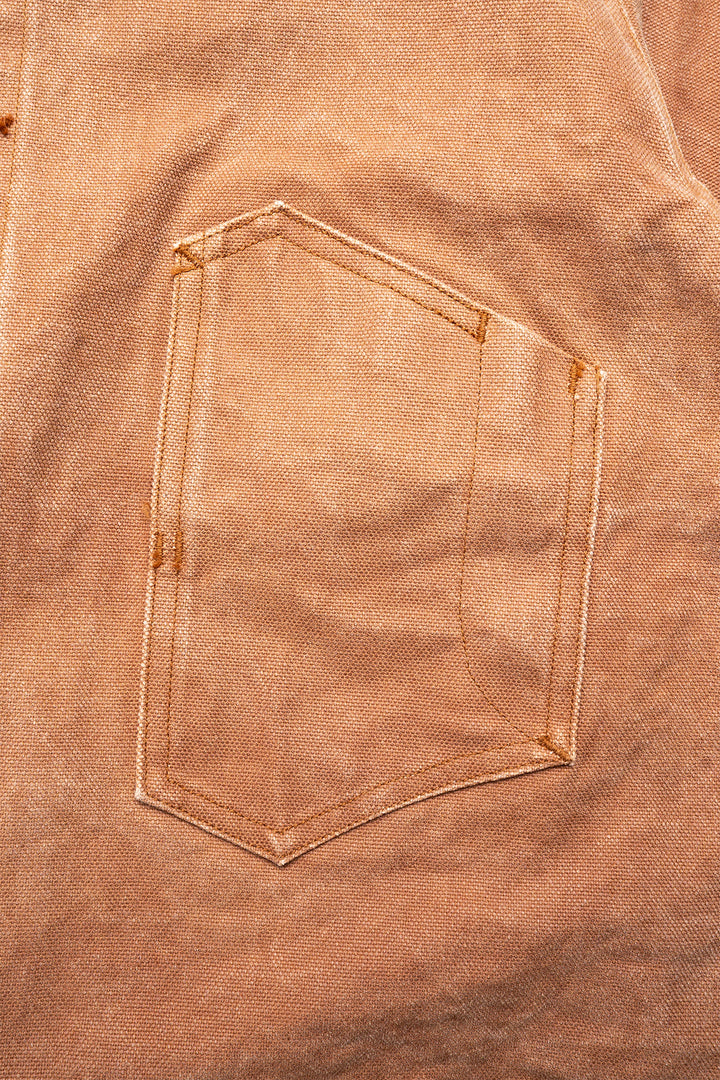 Early 1900s Persimmon Tannin Dye Heavy Duck Chore Jacket