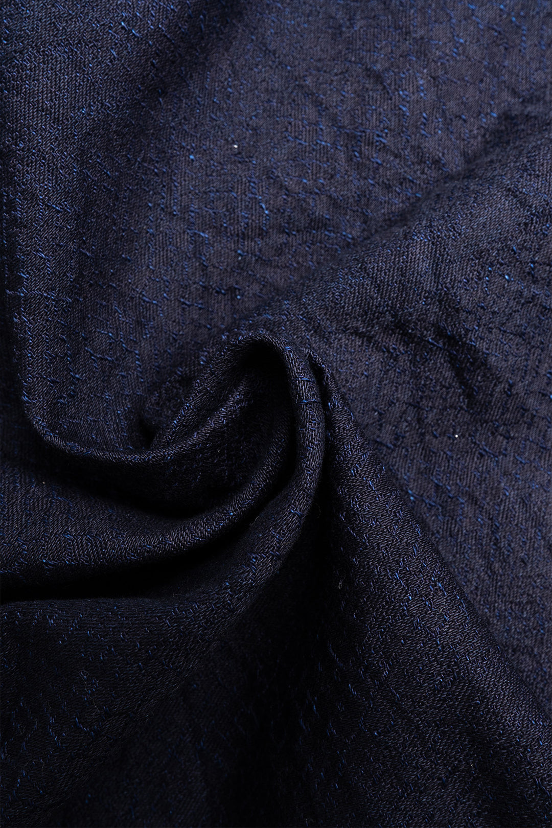 Snake Jacquard Work Shirt - Indigo