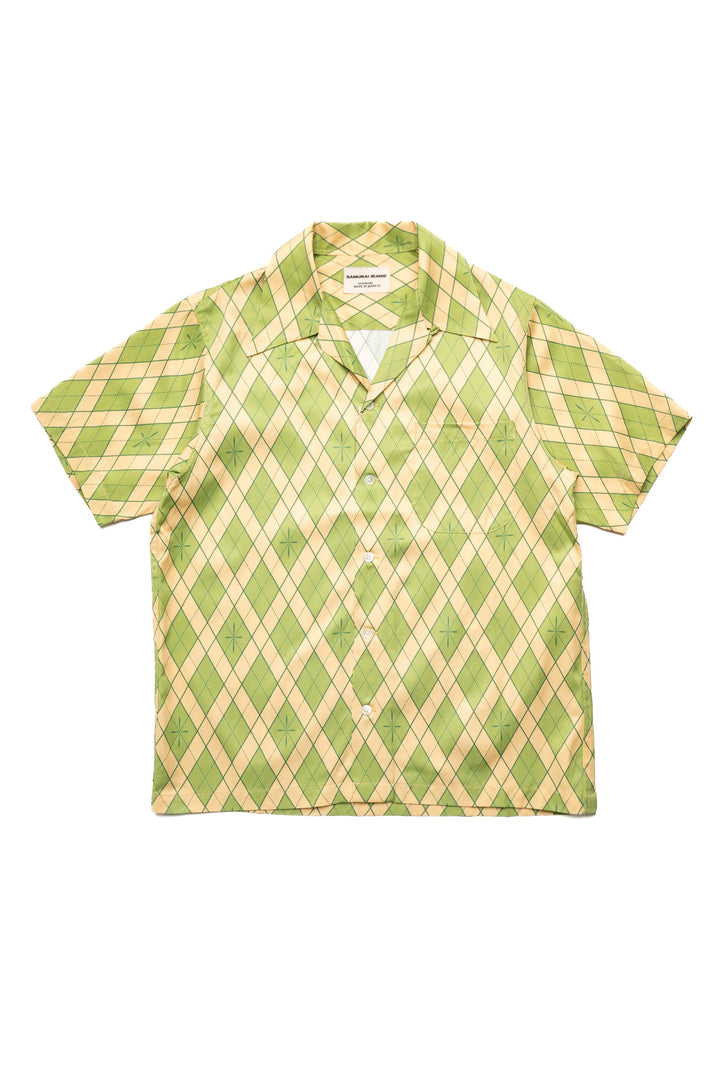 "NARAHIRA" Snake Pattern Shirt - Green