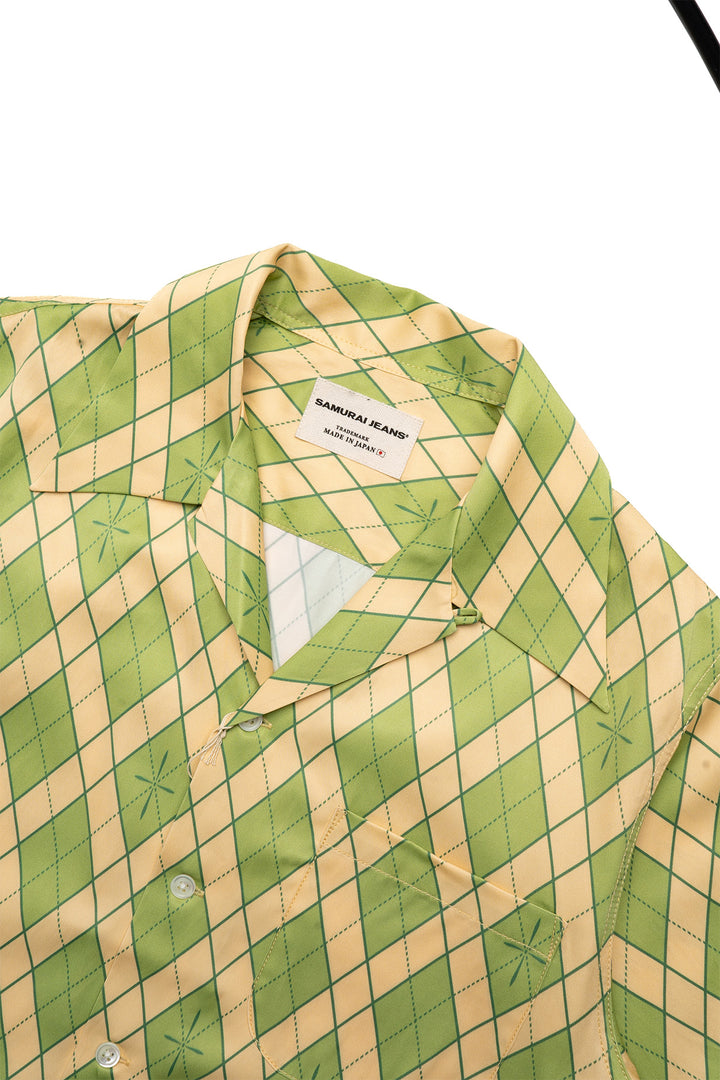 "NARAHIRA" Snake Pattern Shirt - Green