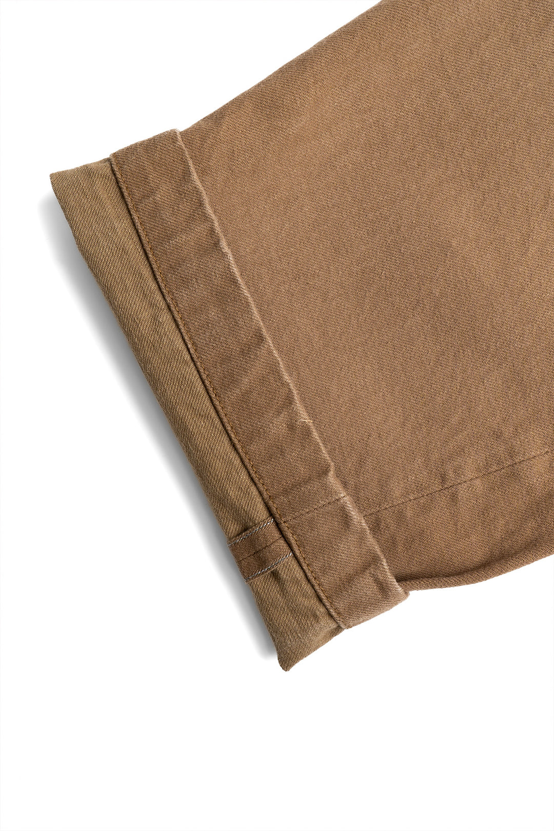 Heavy Chino Wide Trousers - Khaki