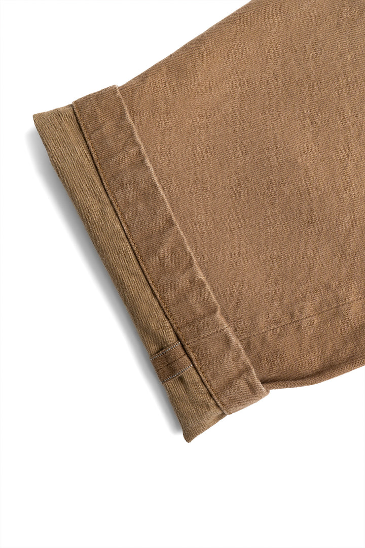 Heavy Chino Wide Trousers - Khaki