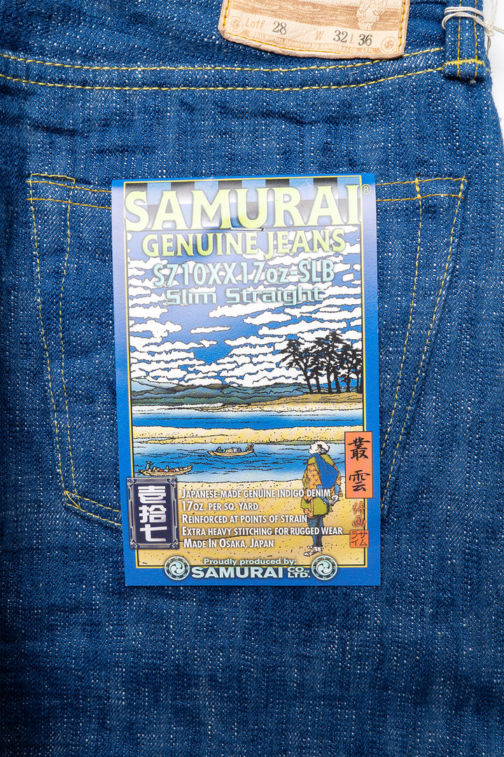 S710XX17oz-SLB Slub "MURAKUMO" Model - Slim Straight