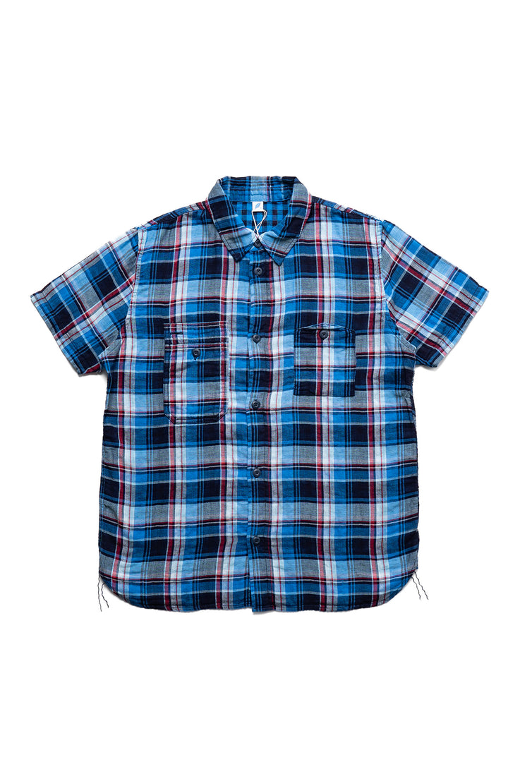 Short Sleeve Button Up - Indigo