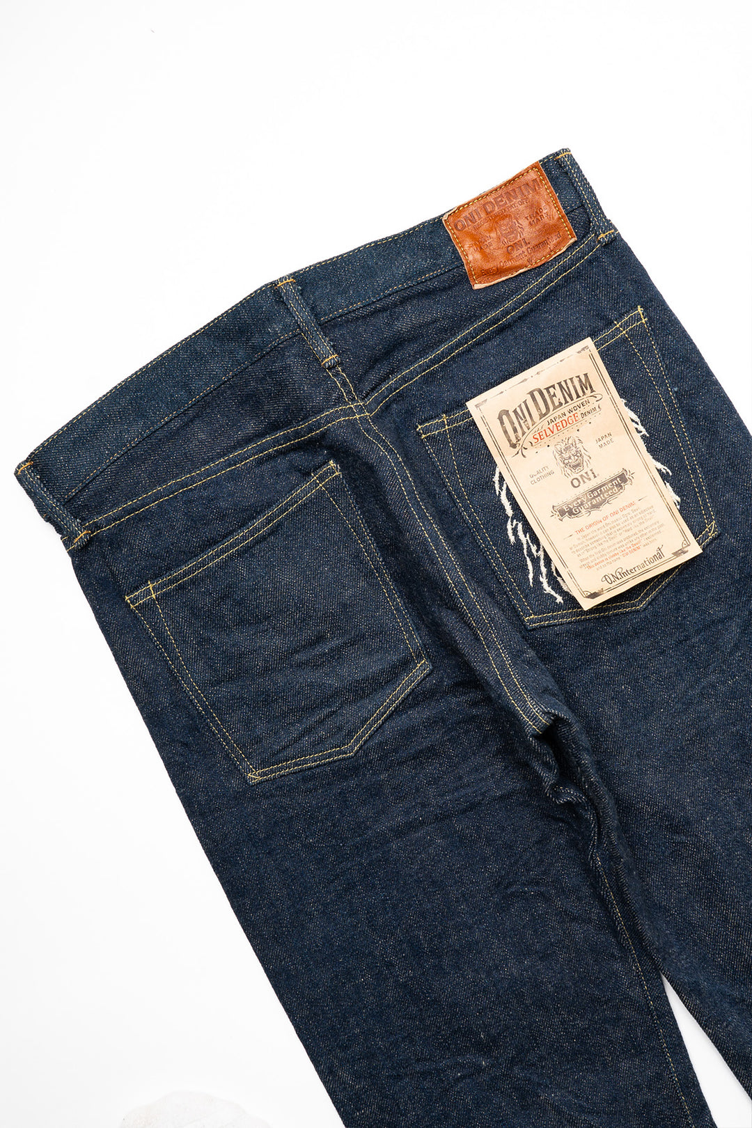 ONI-288ZR Washi Embroidery 20oz Regular Straight Secret Denim