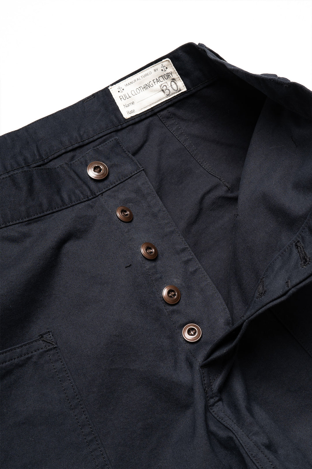 Old Japanese Twill Trousers - Black