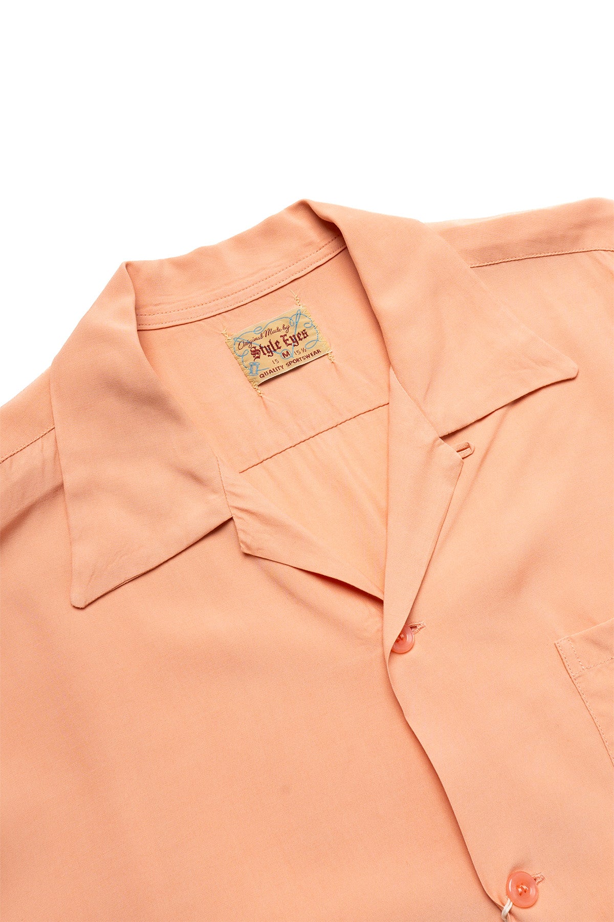 ウェア・シャツ 50's Rayon Bowling Shirts Rayon Bowling Shirt - Pink – Blue in Green Denver