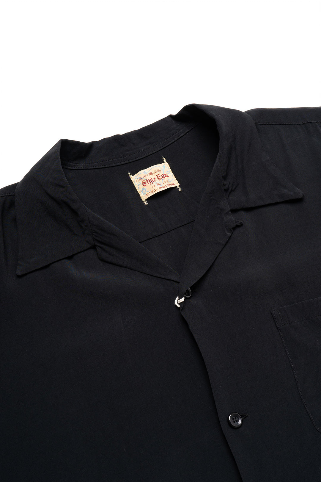 Rayon Bowling Shirt - Black